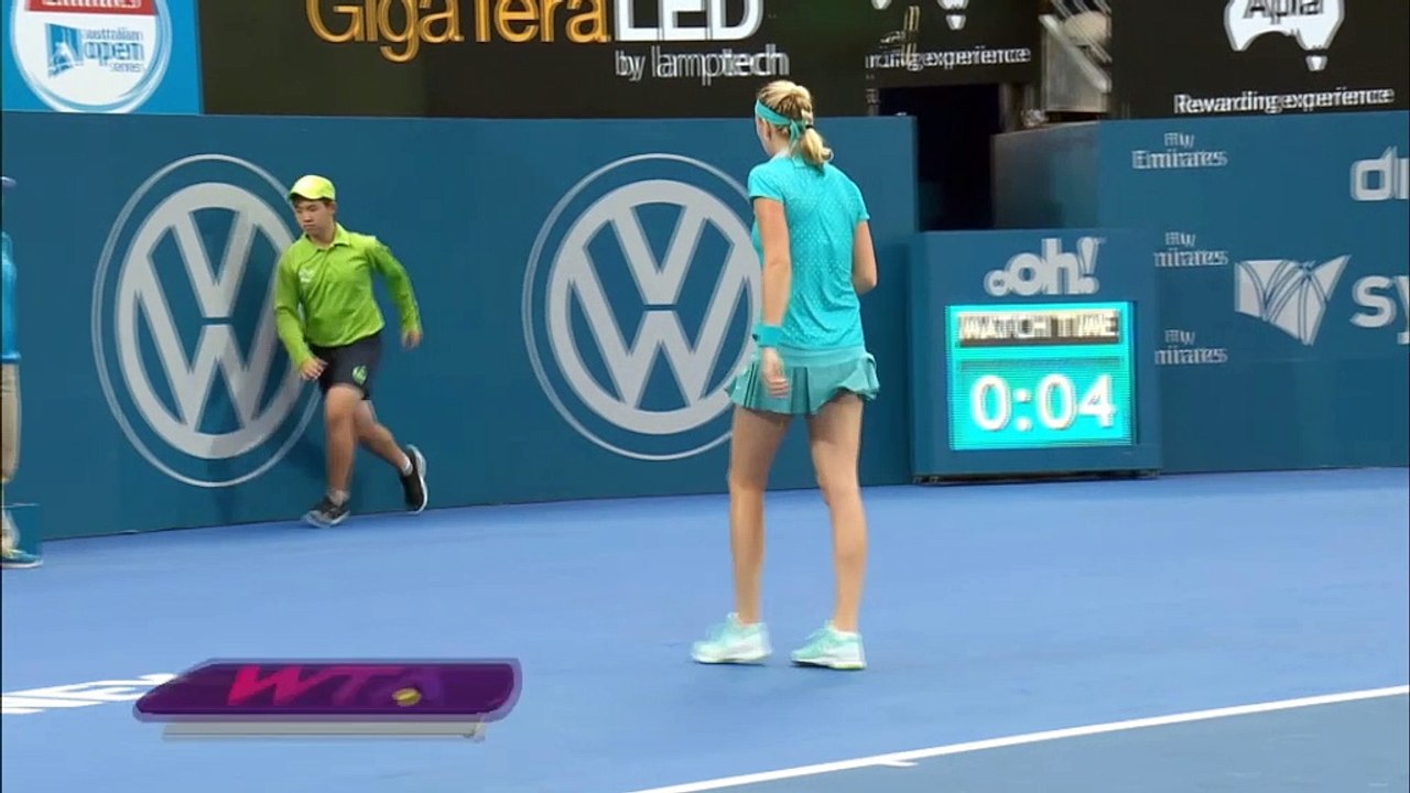 Sydney: Regenpause hält Kvitova nicht auf