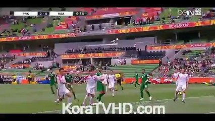 مباراة السعودية وكوريا الشمالية كأس آسيا 14/1/2015 الشوط الأول Part1