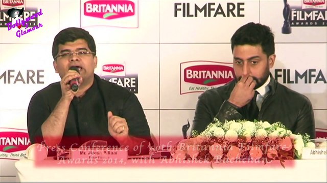 Press Conference of '60th Britannia Filmfare Awards 2014, with Abhishek Bachchan