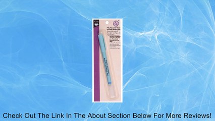 Dritz "The Fine Line" Water Erasable Marking Pen Review