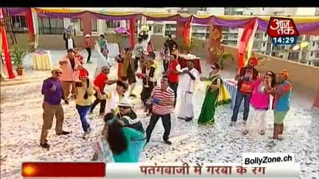 Patangbazi Mein Garba Ke Rang!! - Taraq Mehta Ka Oolta Chashma - 14th Jan 2015