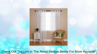 Sheer Voile Tie Top Curtain Pair Review