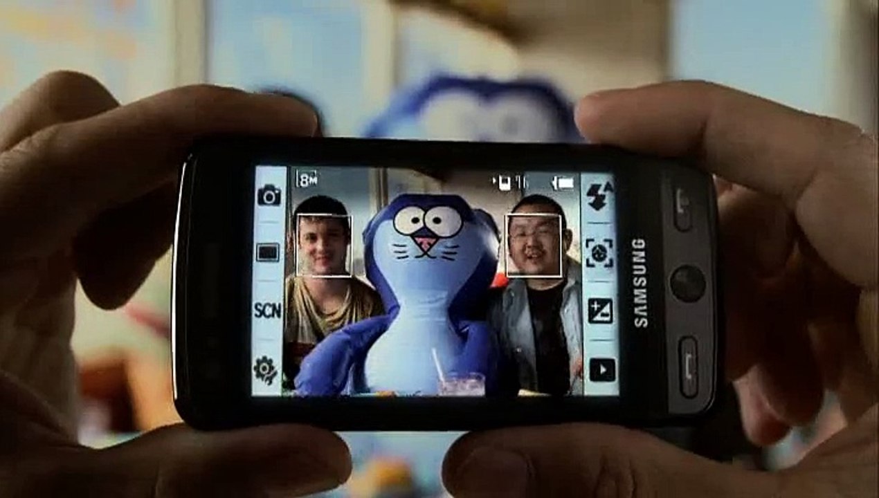 Samsung - Player Pixon - novembre 2008 - animaux gonflables bleu et rose