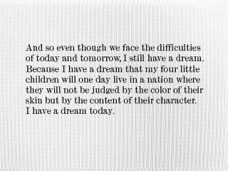 The Gazette - Discours de Martin Luther King