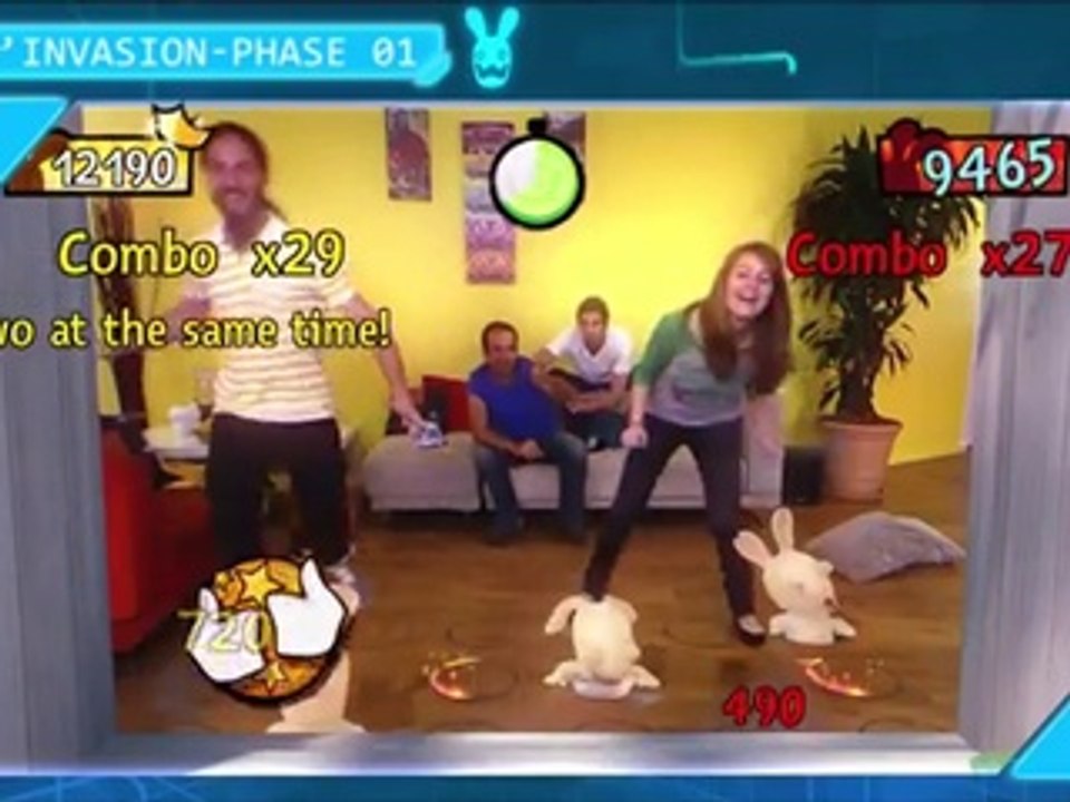 Ubisoft - jeu vidéo, "Les Lapins Crétins partent en Live, sur Xbox 360 Kinect" - novembre 2011 - trailer réalité augmentée