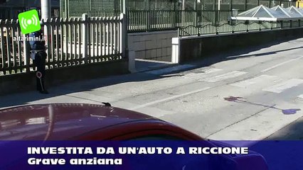Investita da un'auto a Riccione, grave un anziana