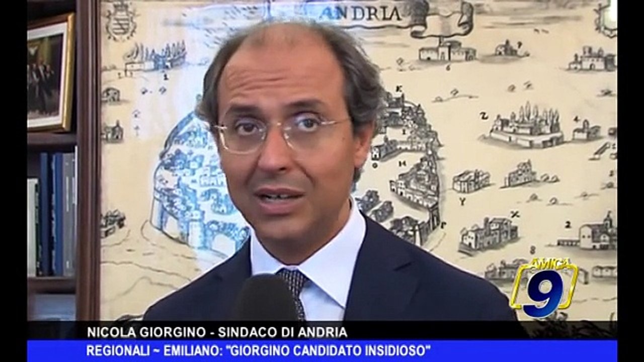 REGIONALI | Emiliano: "Giorgino candidato insidioso"