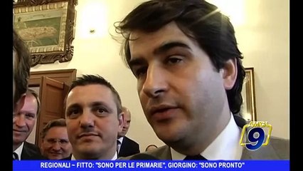 REGIONALI | Fitto: "Sono per le Primarie"