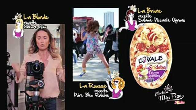Sodebo - pizza, Election Miss Pizza, avec Axelle Laffont - janvier 2012 - chèvre noix