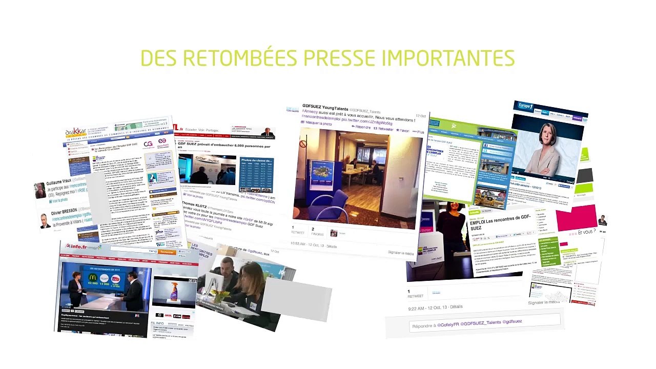 TBWA Corporate pour GDF Suez - fournisseur d'énergie, «Rencontres de l'emploi» - octobre 2013