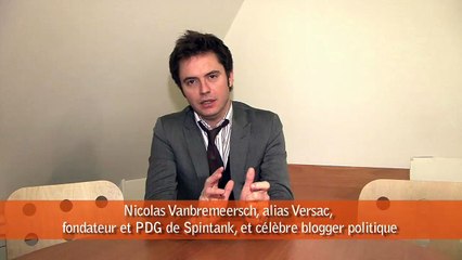 Social Media Club - démocratie et mdias sociaux - avril 2009 - Nicolas Vanbremeersch, alias Versac, fondateur de Spintank