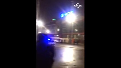 Rusya’da bu kez polisler arabayla drift yaparak havaya ateş etti