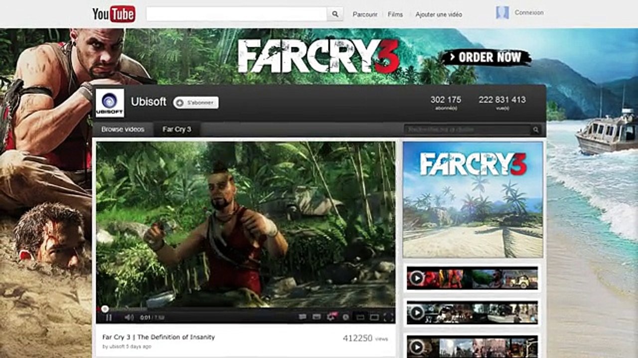 Ubisoft - jeu vidéo, "Far Cry 3" - novembre 2012