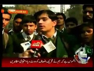 Angry APS student speaks at Imran Khan's visit