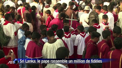 Le pape rassemble un million de fidèles au Sri Lanka
