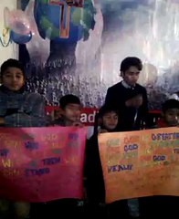 Samual Singing hymn 2015 Jesus Christ Church in Pakistan