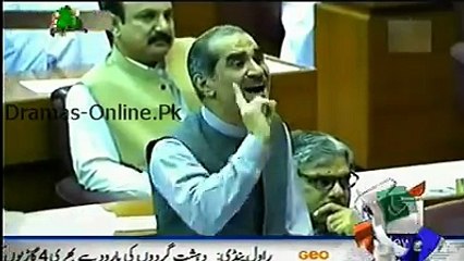 Saad Rafique Parliament Speech -Tezabi Totay