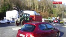 Echalotes. L'arrivée des tracteurs à Morlaix