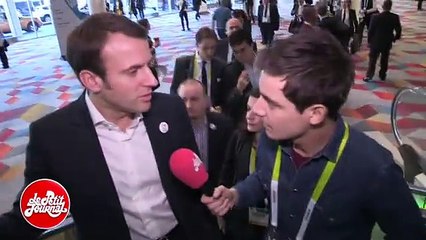 NANOBYE présenté à Emmanuel Macron au Petit Journal