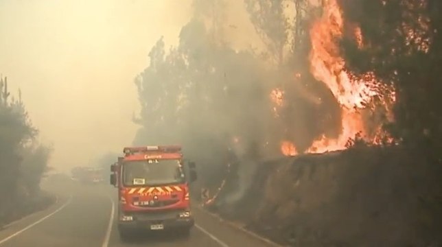 De nombreux incendies ravagent le Chili