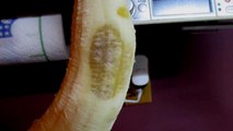 Ghostly apparition of man's face appears on banana