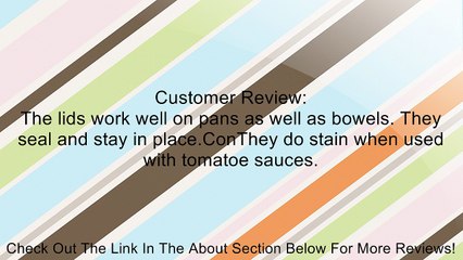 Orka by Mastrad Silicone Lids, Set of 3 Review
