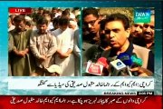 Funeral of Martyred MQM Workers M. Ashraf and Abdul Rehman offered in Nazimabad