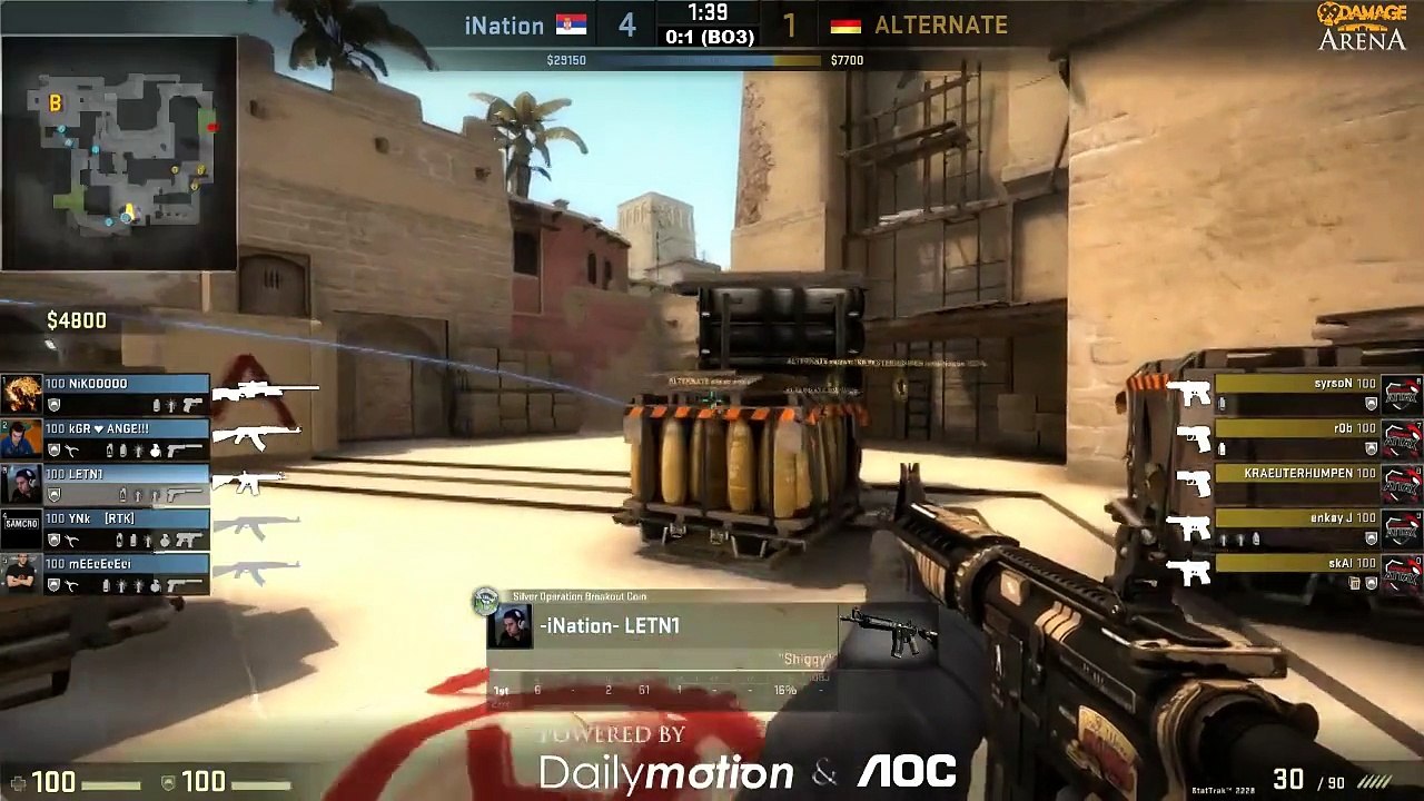 99Damage Arena #4 - ALTERNATE vs. iNation (de_mirage) Map 2