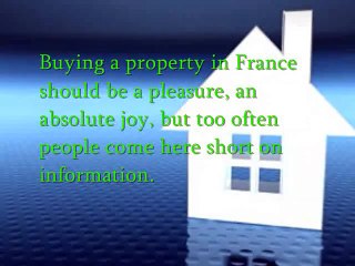 Buying a Property in France