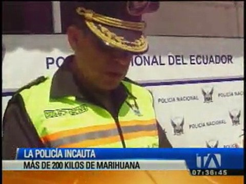 Policía incauta más de 200 kilos de marihuana camuflados en un vehículo de turismo.