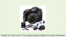 Sony Alpha SLT-A57K 16.1 MP Exmor APS HD CMOS Sensor DSLR with Translucent Mirror Technology, 3D Sweep Panorama and 18-55mm Zoom Lens ULTIMATE Bundle with Sony 16GB High Speed Card, Deluxe Filter Kit, Spare Battery, Padded Case, Card Reader   More Review