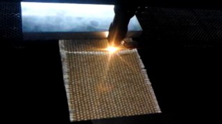 Fiberglass fabric cutting