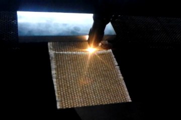 Fiberglass fabric cutting