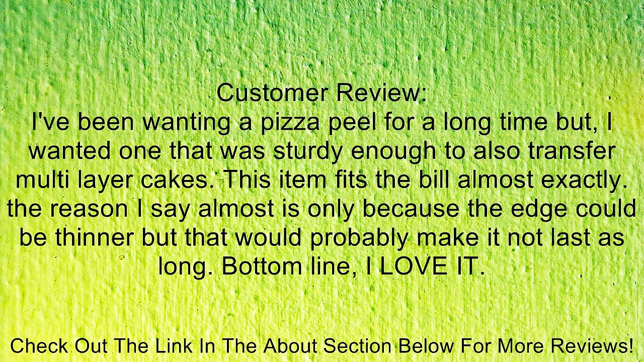 24" Wooden Pizza Peel 14"x 16" Blade Hardwood Oven Pizza Paddle - Great Quality! Review