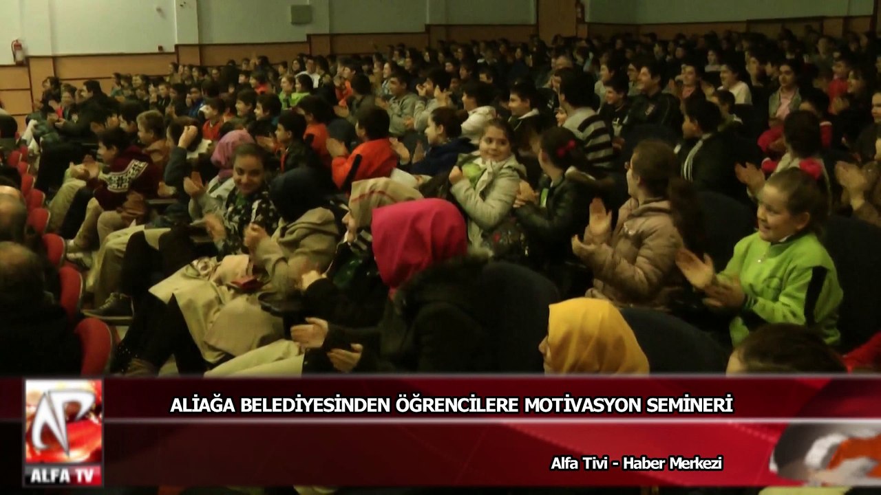 Aliağa Belediyesi'nden öğrencilere motivasyon semineri