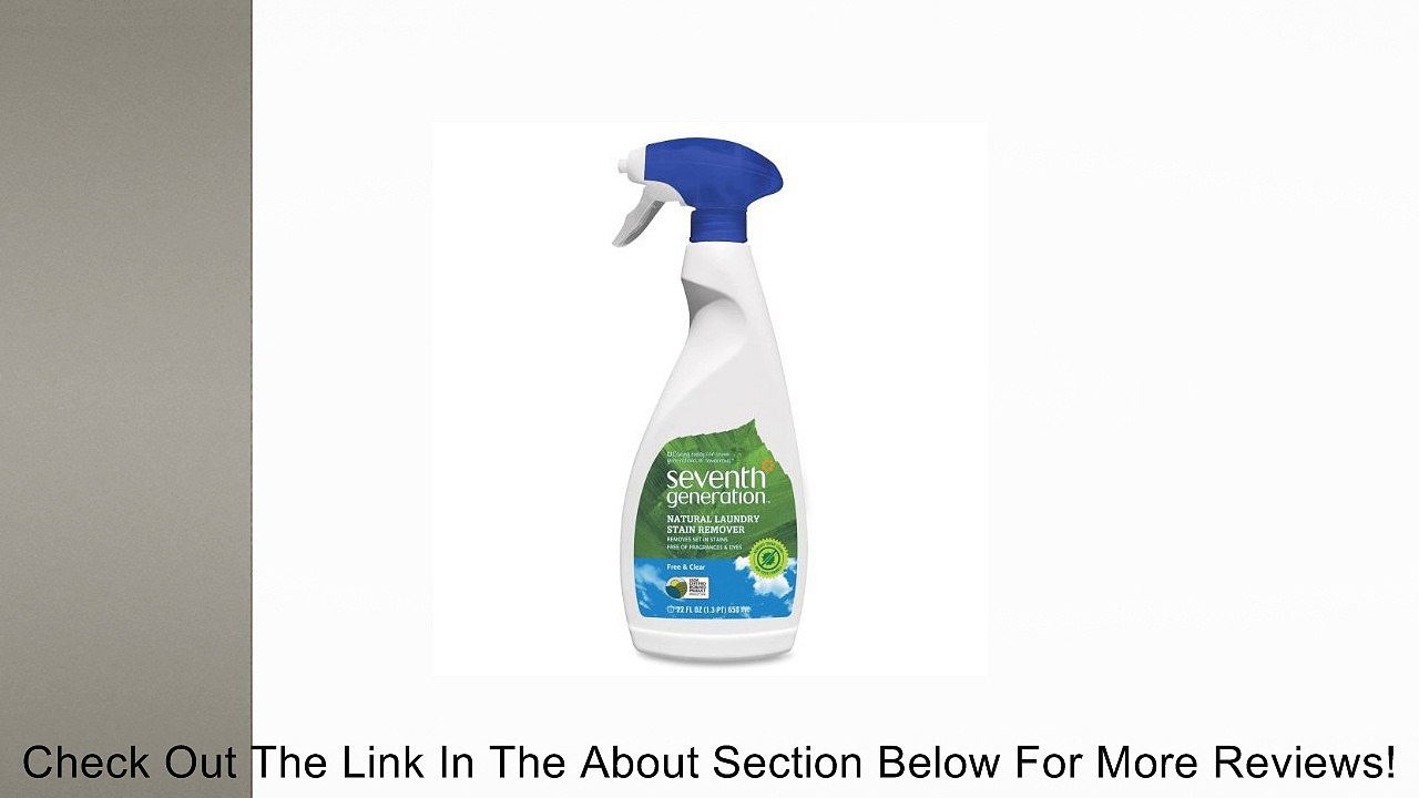 Seventh Generation Natural Stain Remover Spray, 22oz, 8pk Review
