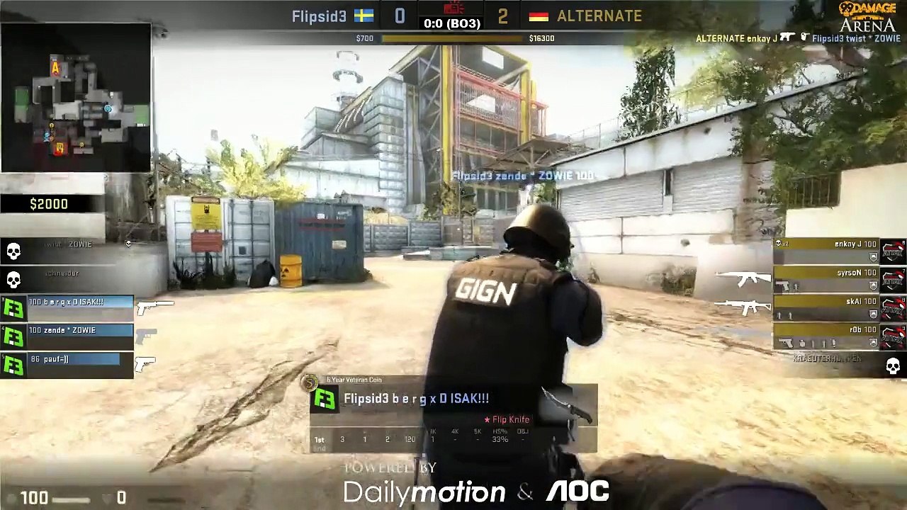 99Damage Arena #4 - ALTERNATE vs. Flipsid3 Tactics (de_cache) Map 1