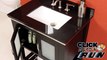 Decolav Briana Bathroom Vanity with granite top, Storage Cabinet, and Framed Mirror