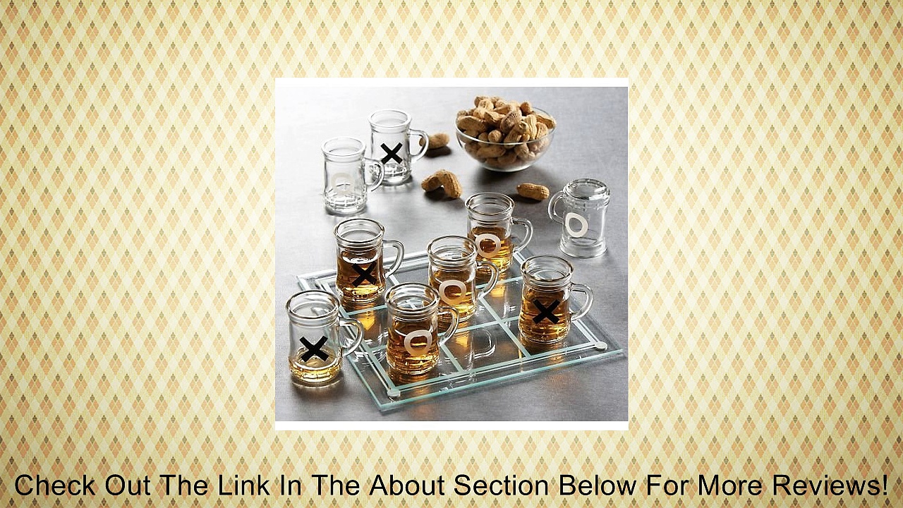 Game Night Tic Tac Toe Drinking Shot Glass Set with Mini Beer Mugs Review