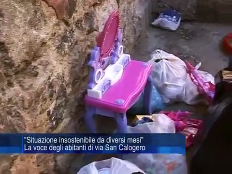 Situazione insostenibile da diversi mesi La voce degli abitanti di via San Calogero
