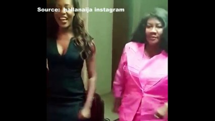Emma Nyra and Mommy Nyra Dancing Iyanya's Song, pulse tv uncut