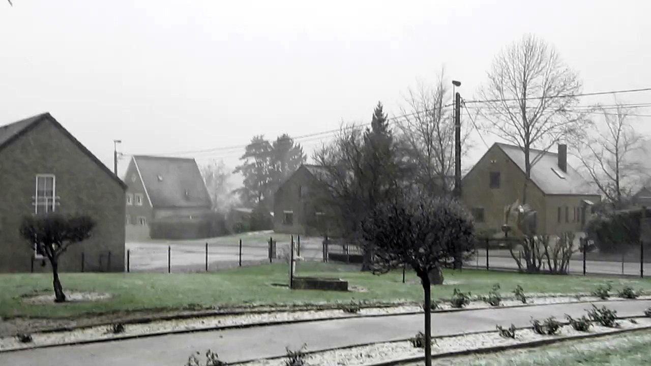 Neige sur Malonne ce midi