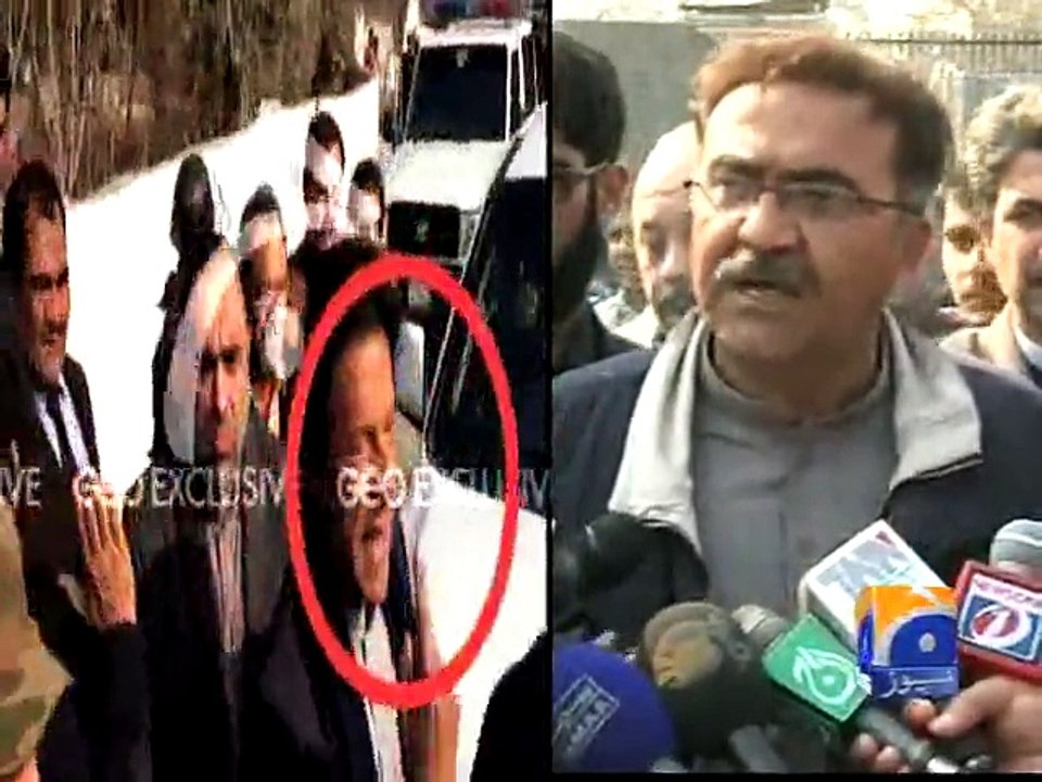 Bereaved Parents Protest As Imran Khan's Motorcade Reaches APS Peshawar-Geo Reports-14 Jan 2015