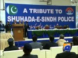 Zardari Vows To Fulfill Necessities Of Families Of Sindh Police Martyrs-Geo Reports-14 Jan 2015