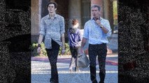Pierce Brosnan's model son Dylan towers over the 6ft 1in star as they go out on his 18th birthday