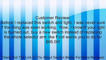 Overdrive switch Ford F58Z-7G550-AA F58Z7G550AA Review