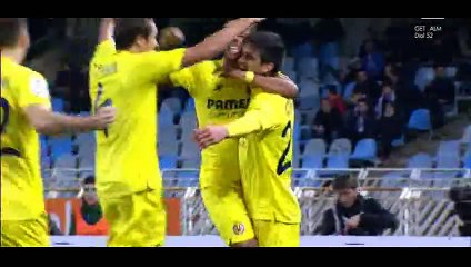 Goal Moreno - Real Sociedad 0-1 Villarreal - 14-01-2015