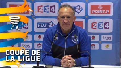 Conférence de presse SC Bastia - Stade Rennais FC (3-1) : Ghislain PRINTANT (SCB) - Philippe  MONTANIER (SRFC) - 2014/2015