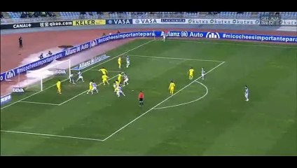 Goal Vela - Real Sociedad 1-1 Villarreal - 14-01-2015