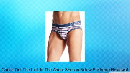 Calvin Klein Men's One Micro Hip Brief, Regan Stripe, Small Review